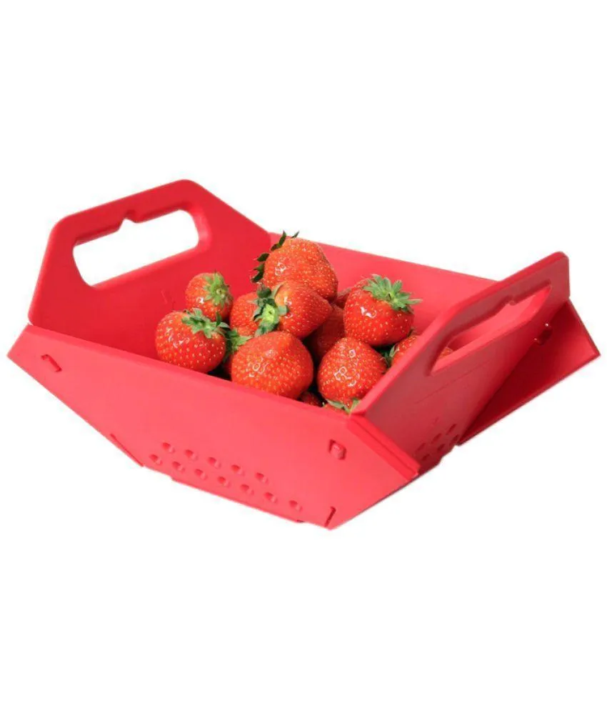 0704 -3 in 1 Fruit & Vegetable Chopping Board Wash Folding Basket