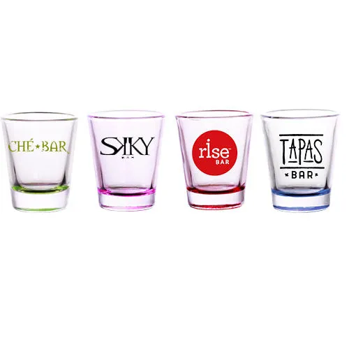 2 oz Custom BarConic® Colored Base Shot Glass