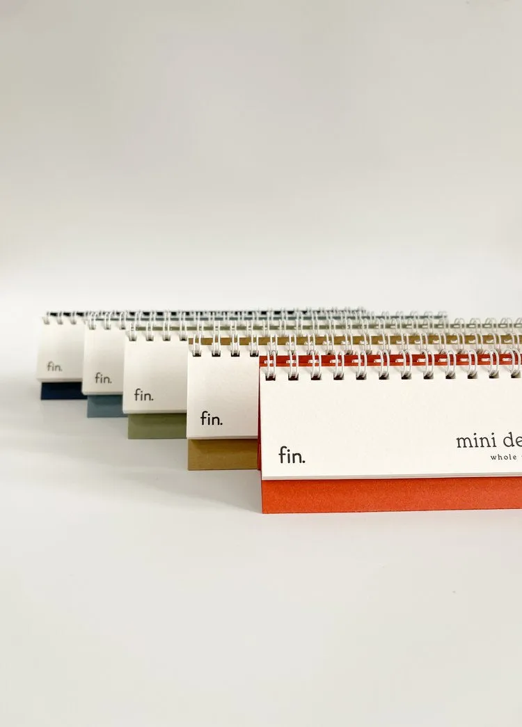 2024 Mini Desk Calendar in Navy