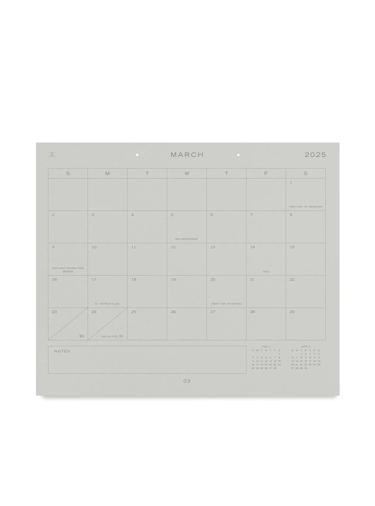 2025 Studio Calendar