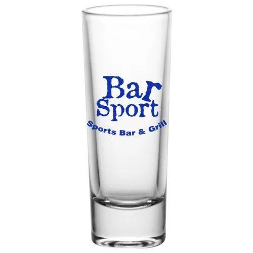 2oz Custom BarConic® Tall Shot Glasses - Clear