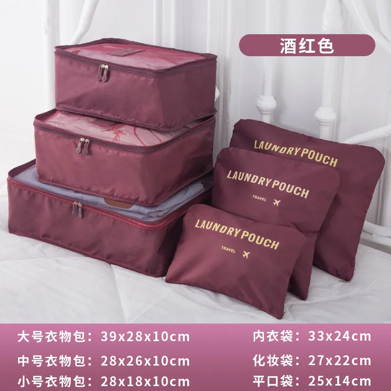 6pcs Luggage Travel Organizers