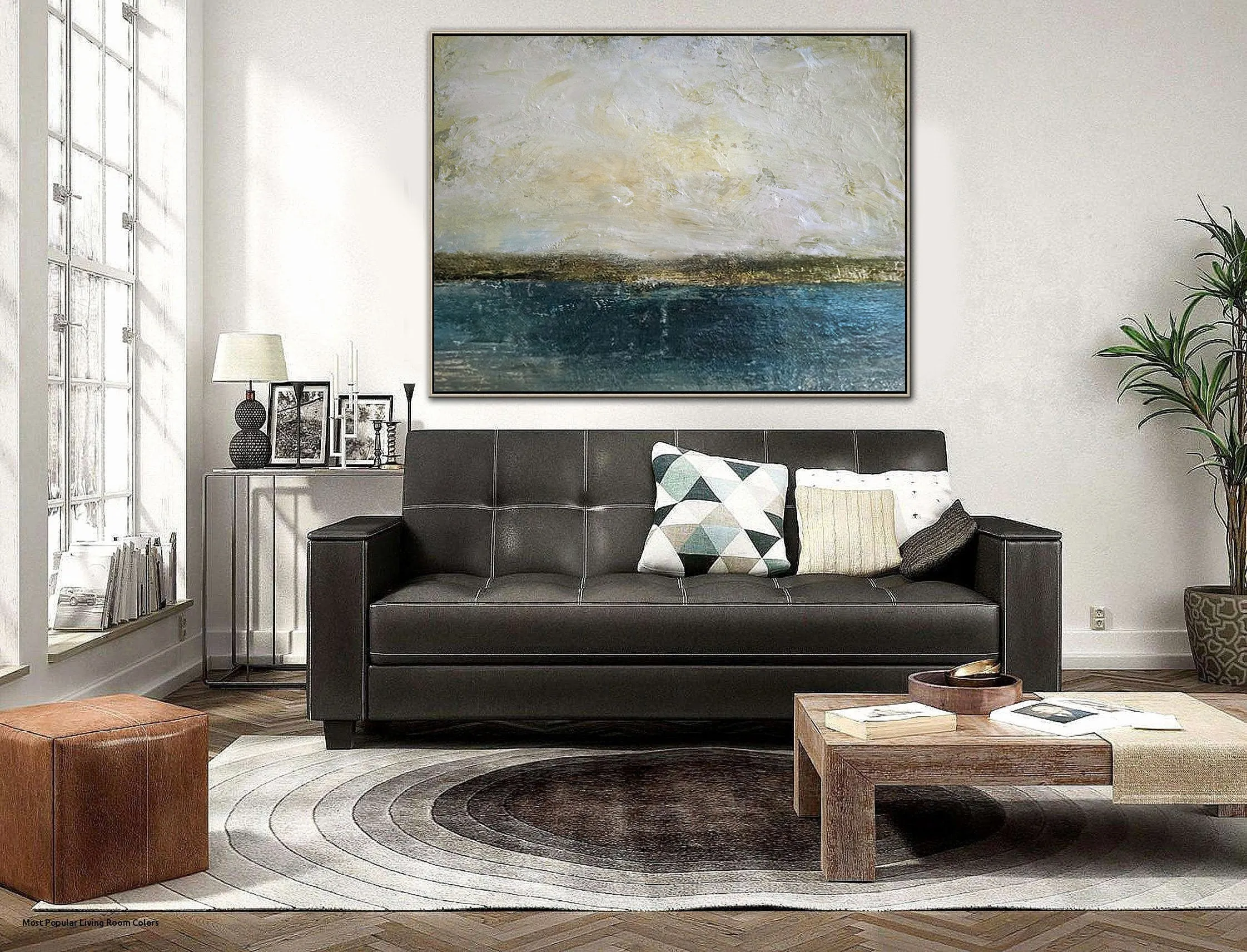 Abstract Art Sky Painting BeigeGold Painting Office Decor Dp119