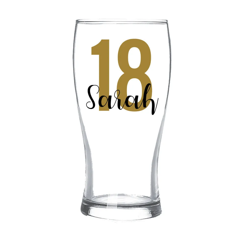 Age Standard Beer Glass