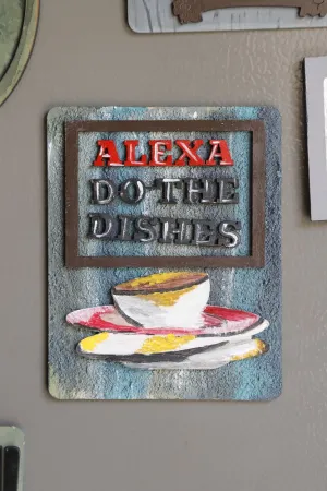 Alexa Do The Dishes Hand-Painted Fridge Magnet