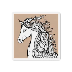 Arab Horse Art Magnet 🐴🌼 Great Gifts for Horse Lovers