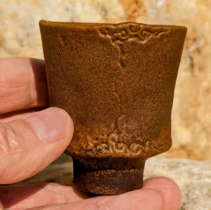 Archaic Ruyi Chalice Wood-Fired Kiln Clay Tea Cup