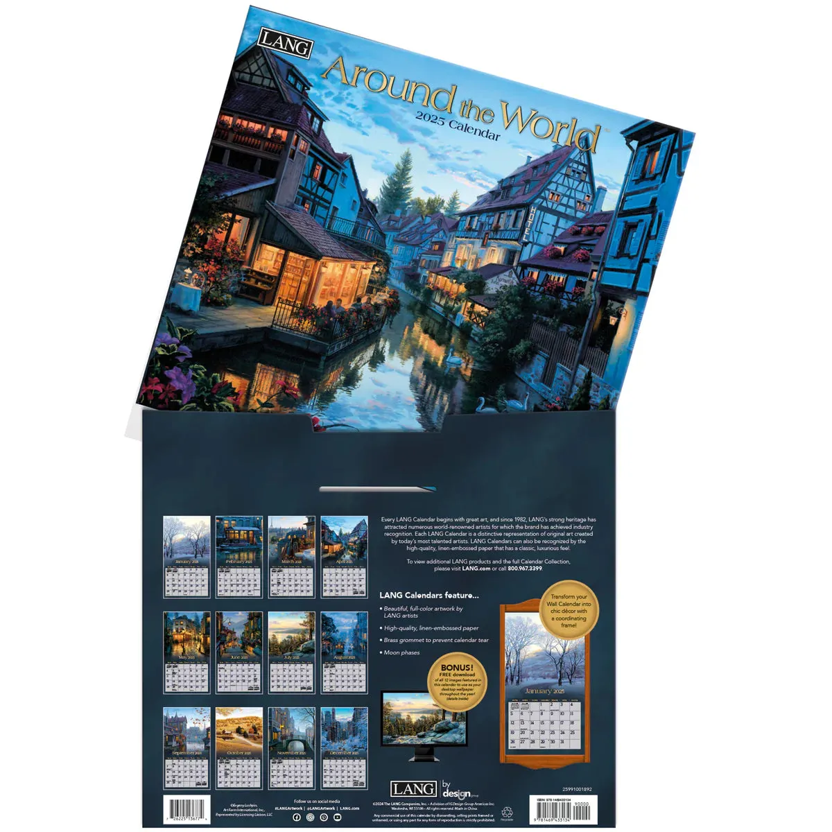 Around The World 2025 | Wall Calendar