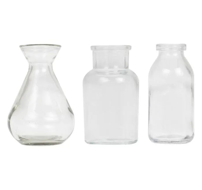 Assorted Mini Glass Vases