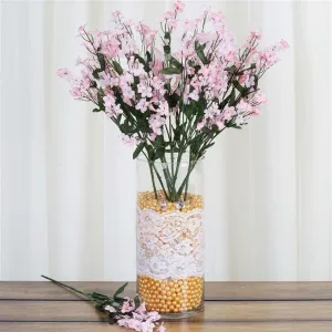 Baby Breath Bush Artificial Silk Flowers - Pink