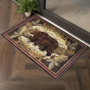 Bear Catch Cabin 2'x3' Accent Rug