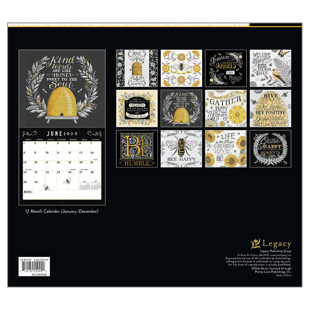 Bee U Tiful Life 2025 | Wall Calendar