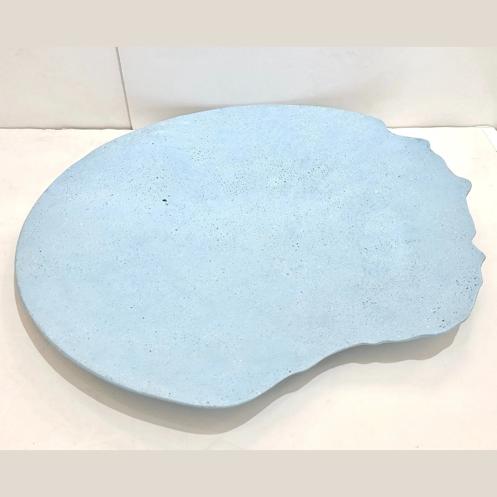 Bespoke Customizable Italian Light Blue Recycled Resin Bowl Centerpiece/Wall Art