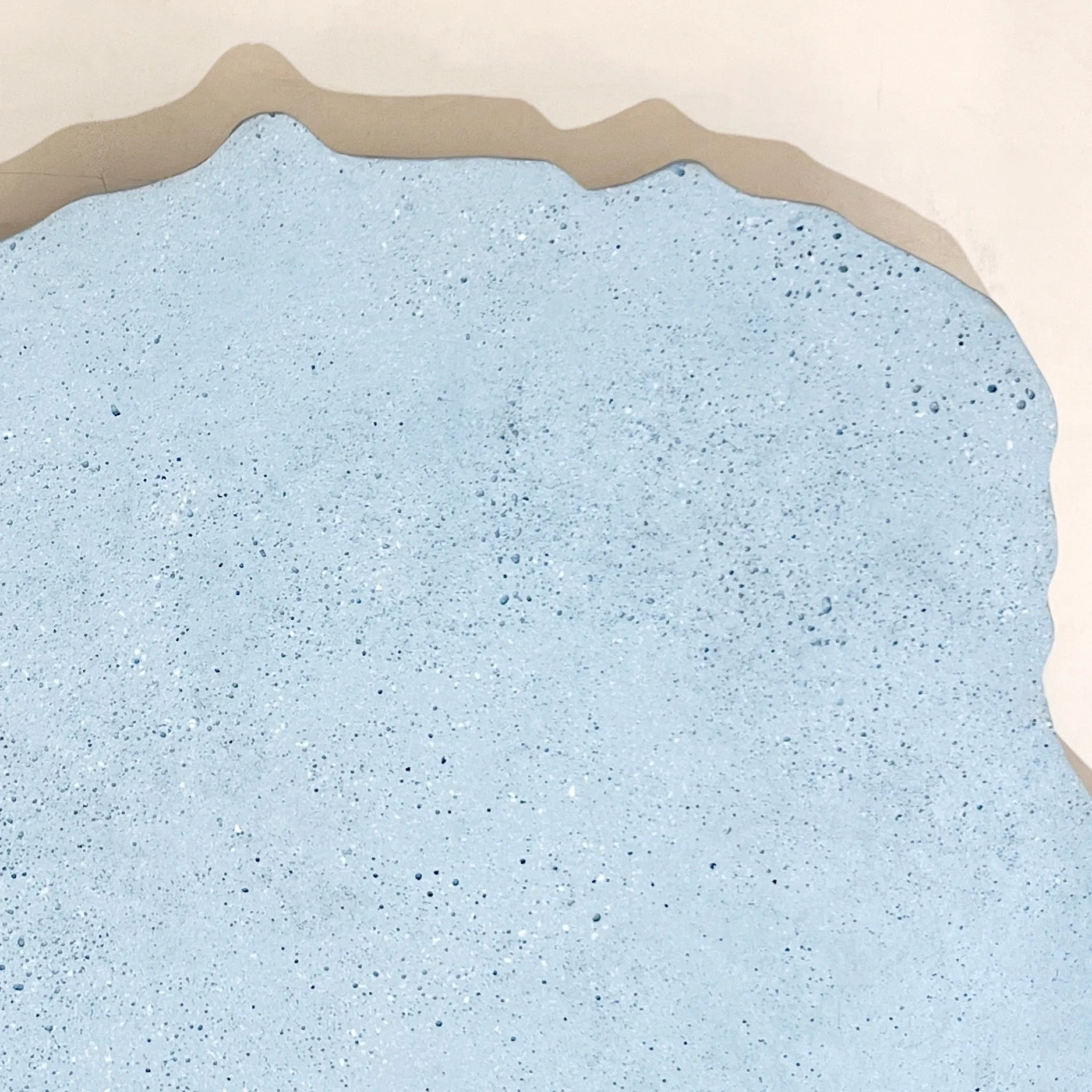 Bespoke Customizable Italian Light Blue Recycled Resin Bowl Centerpiece/Wall Art