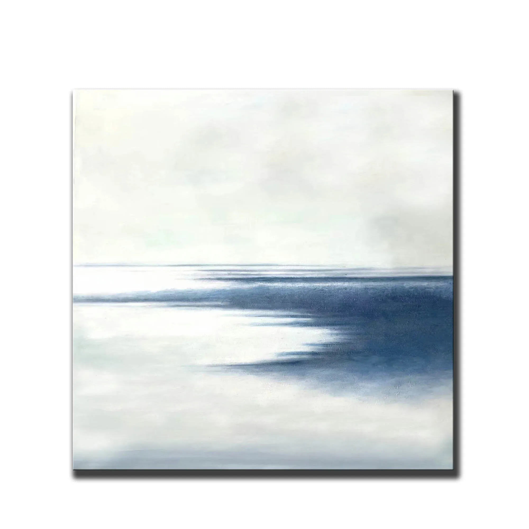 Blue White Abstract Painting Contemporary Abstract Art Np087