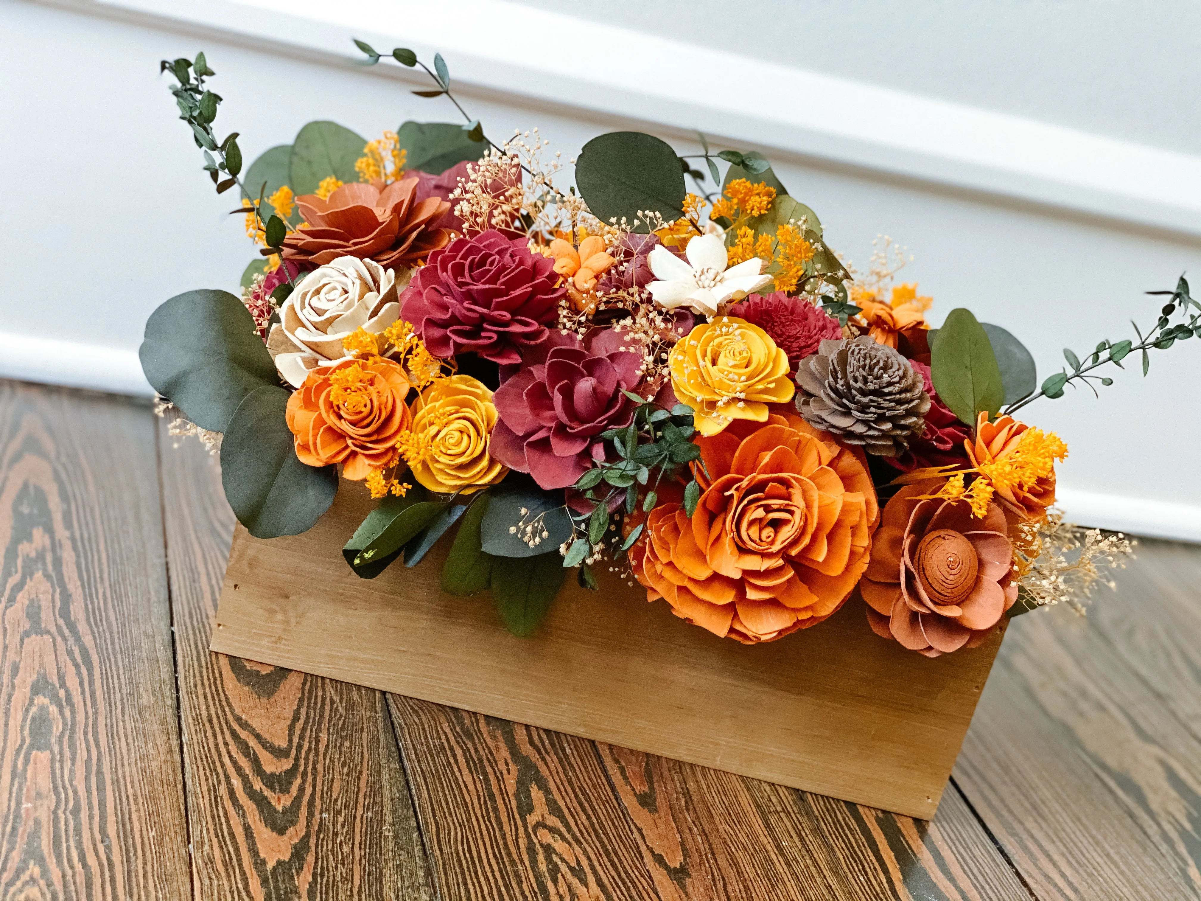 Branches and Blooms Fall Table Arrangement