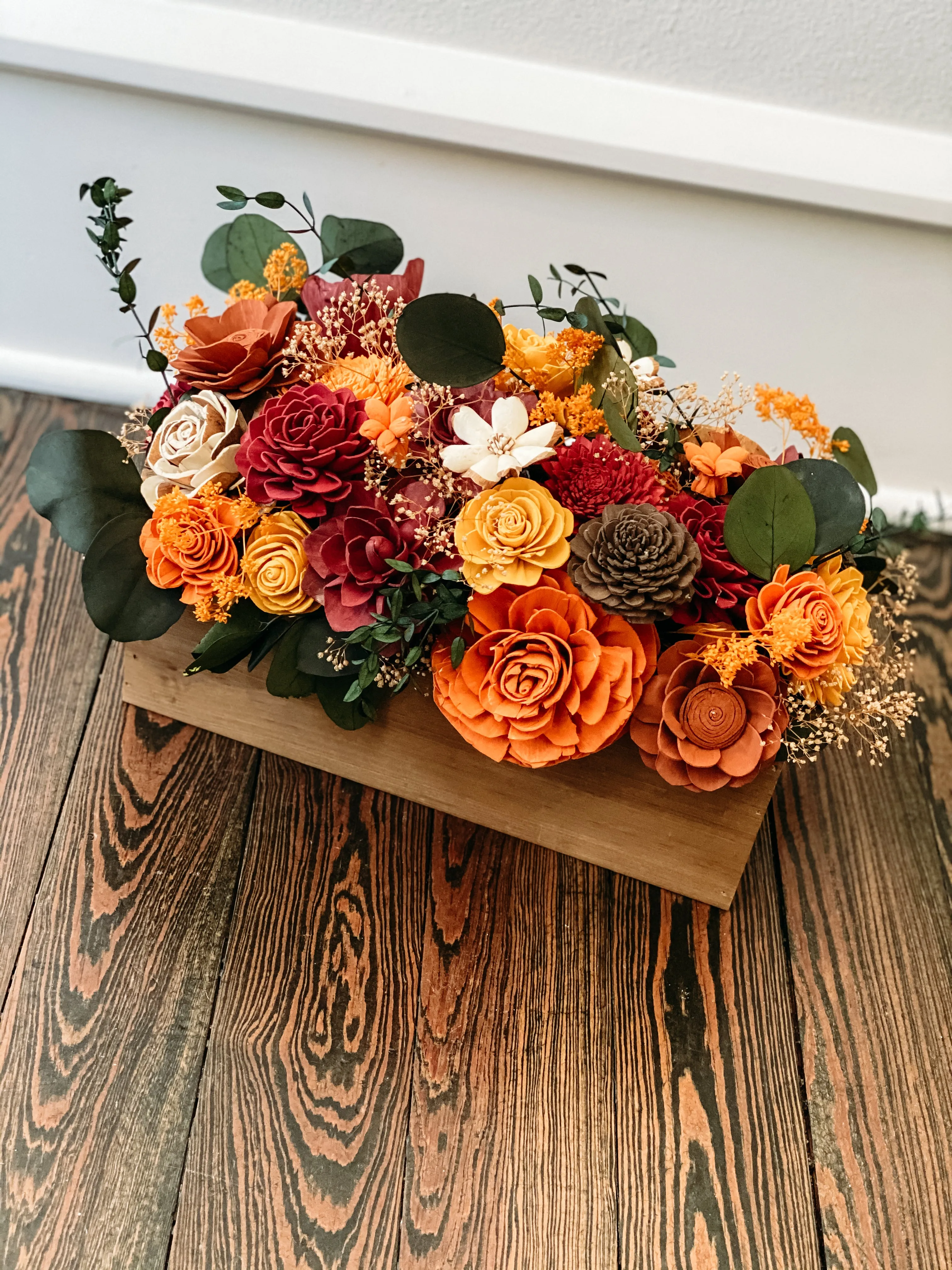 Branches and Blooms Fall Table Arrangement