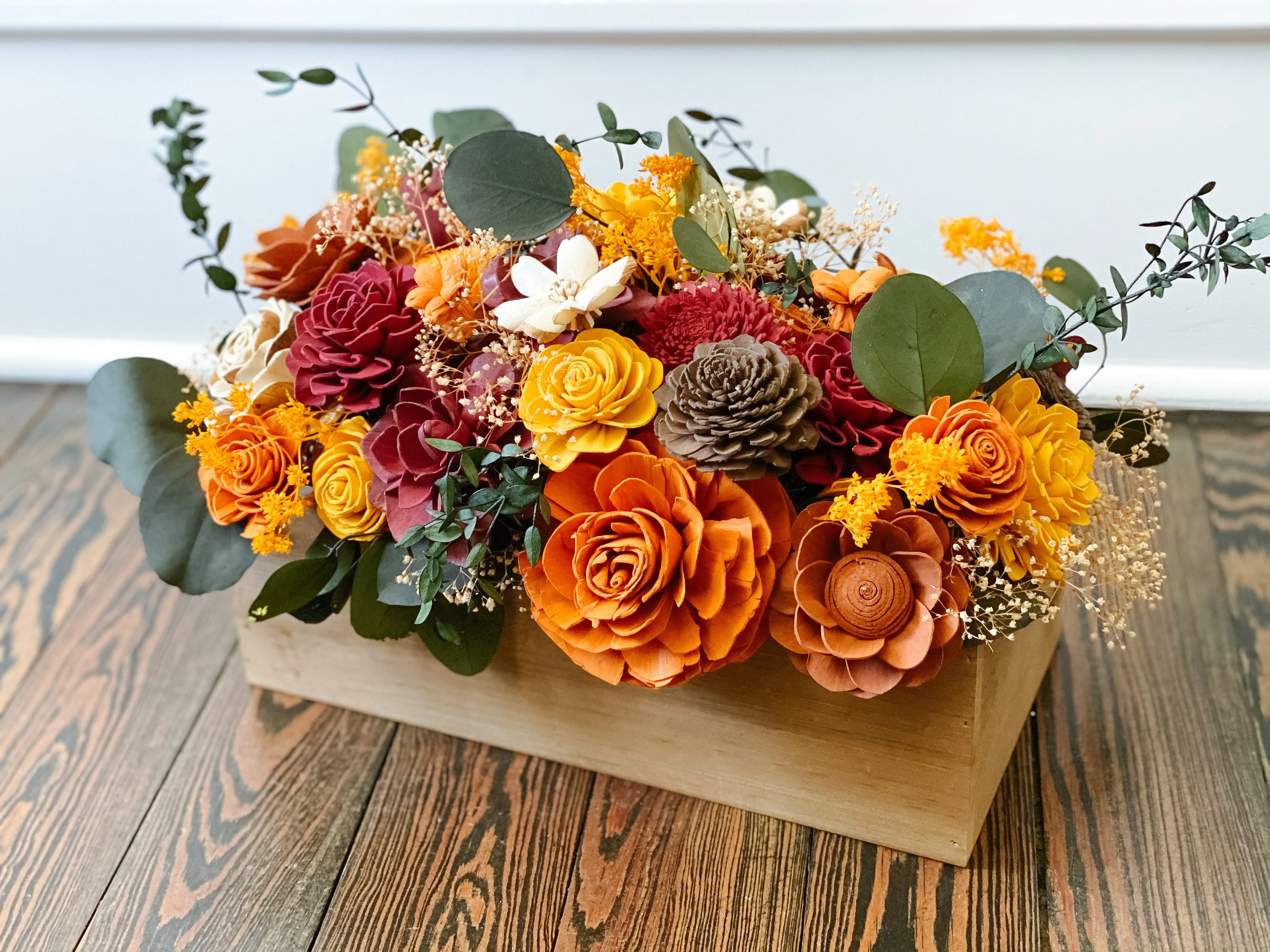 Branches and Blooms Fall Table Arrangement