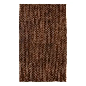 Brown Modern Cowhide Rug - 5' x 8'