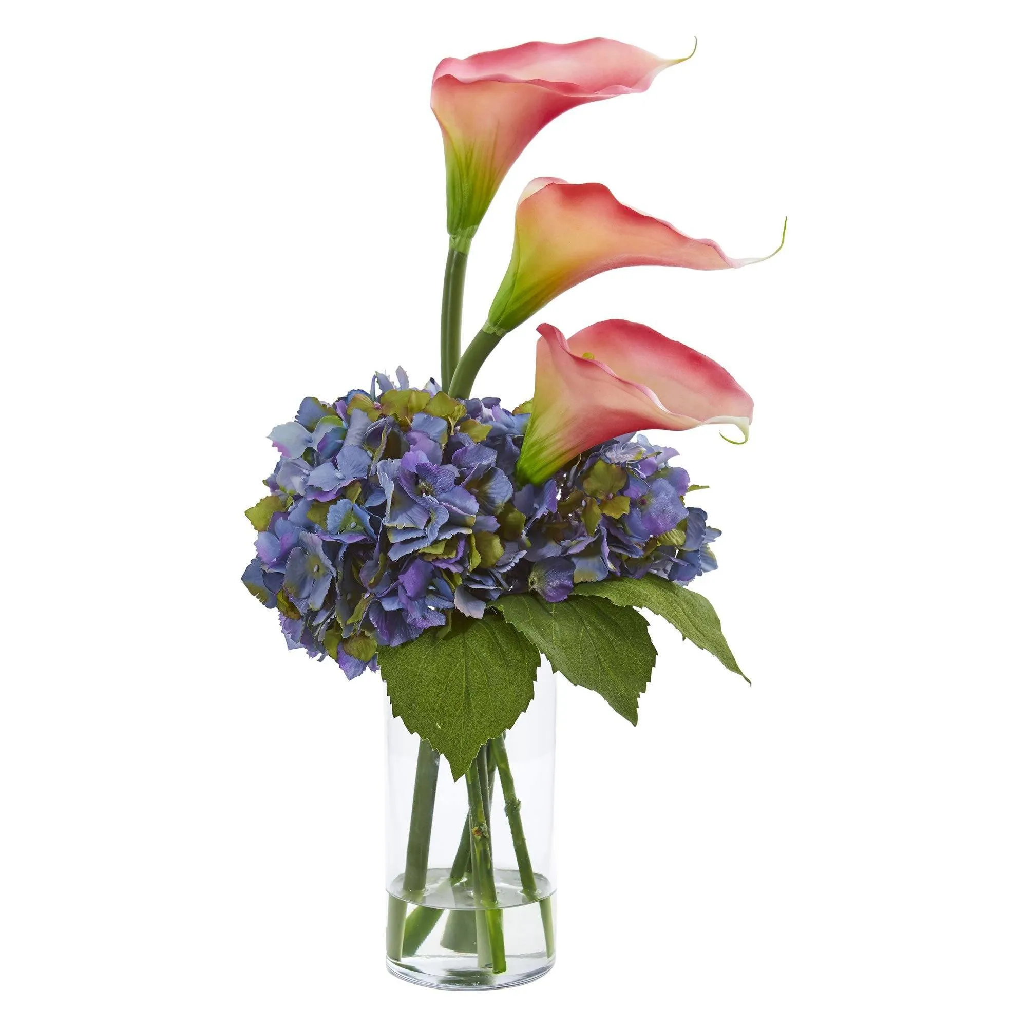 Calla Lily and Hydrangea Artificial Arrangement