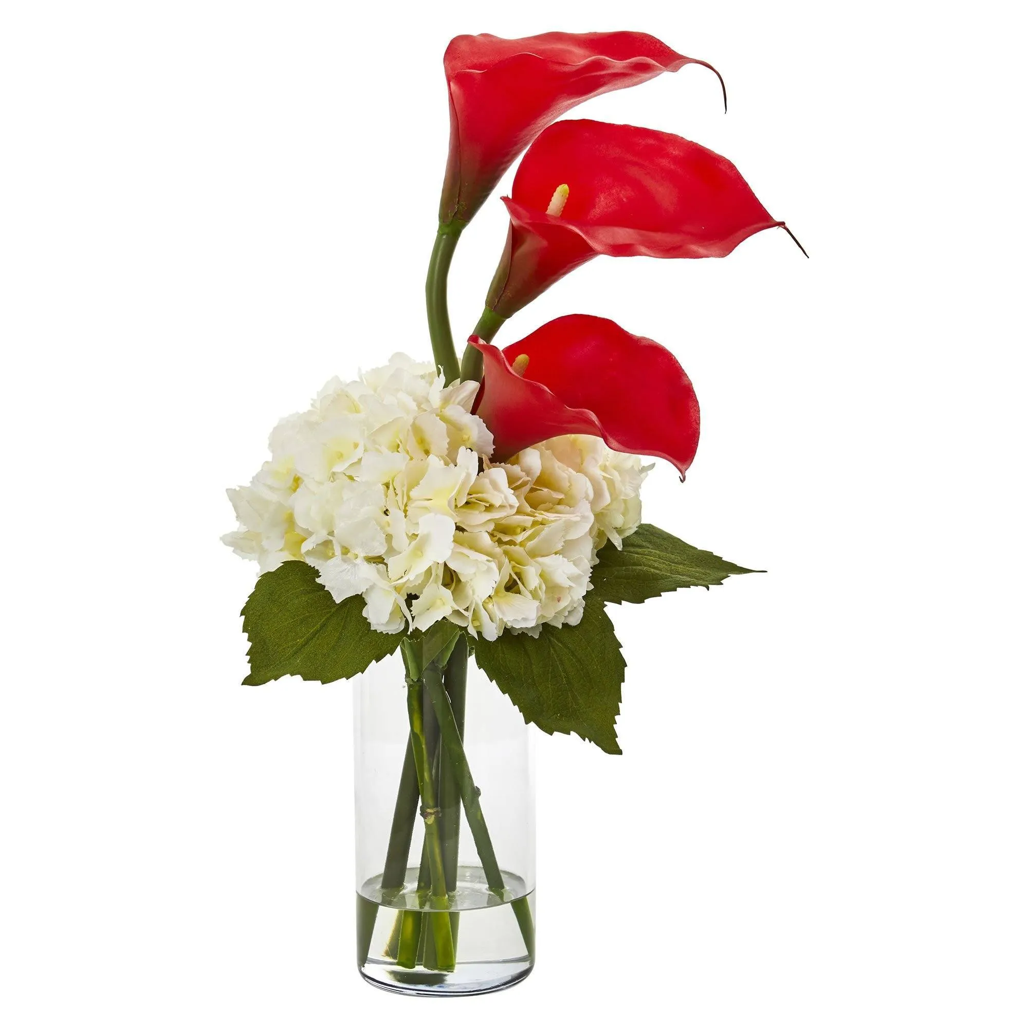 Calla Lily and Hydrangea Artificial Arrangement