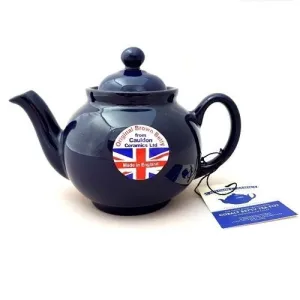 Cauldon Ceramics Brown Betty 2 Cup Teapot Cobalt Blue