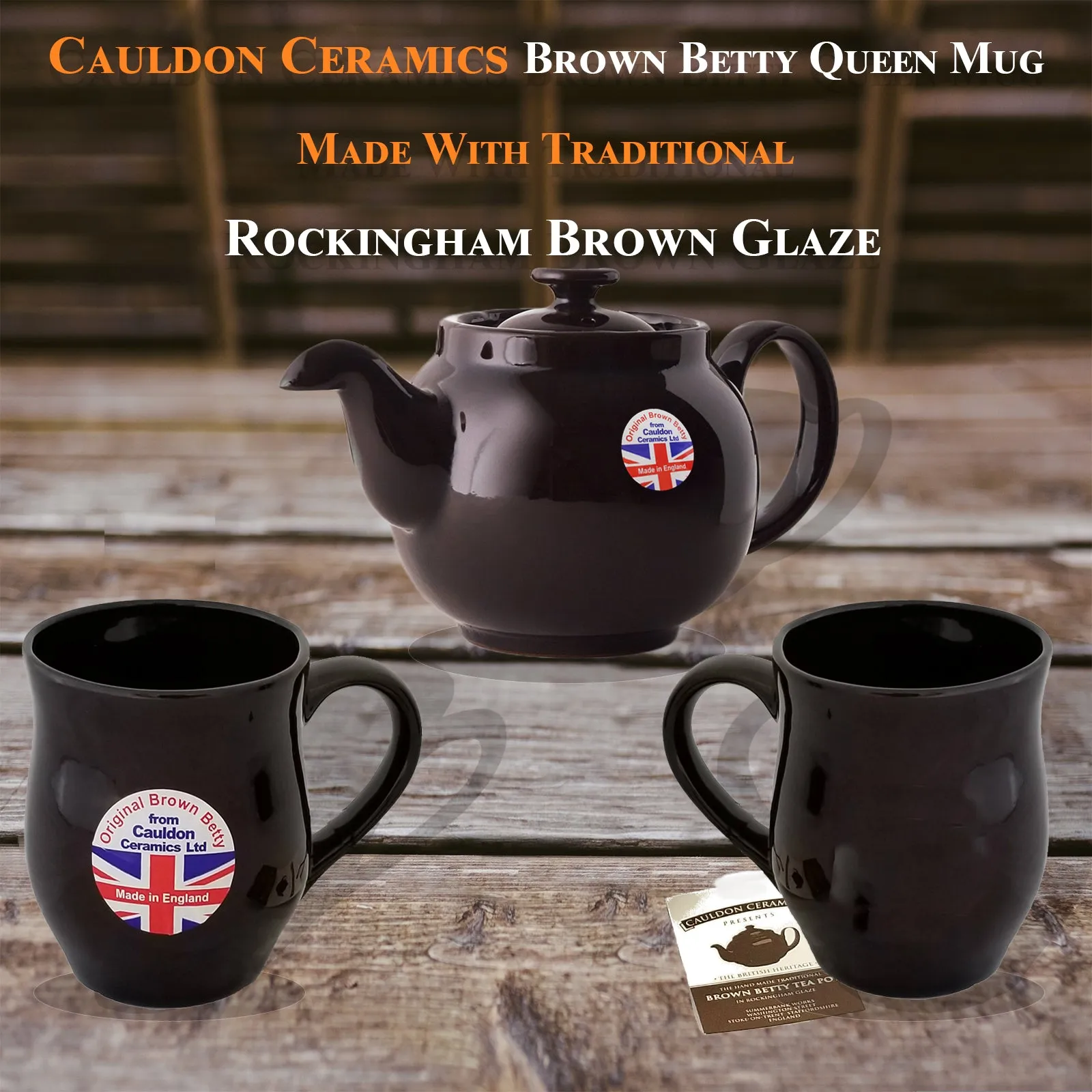 Cauldon Ceramics Brown Betty Queen Mug