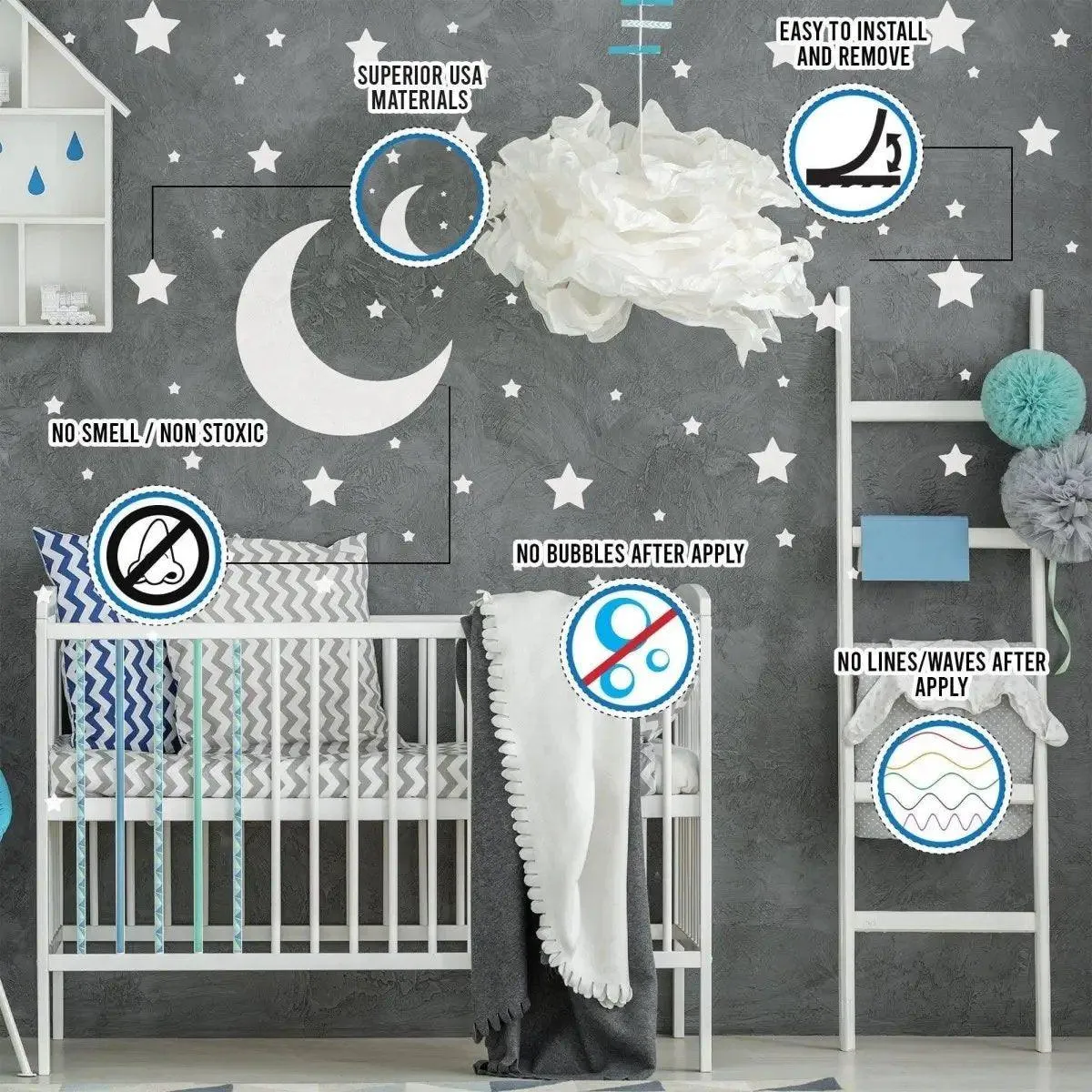 Celestial Dreams Wall Decals - Transform Any Space Into a Magical Escape!