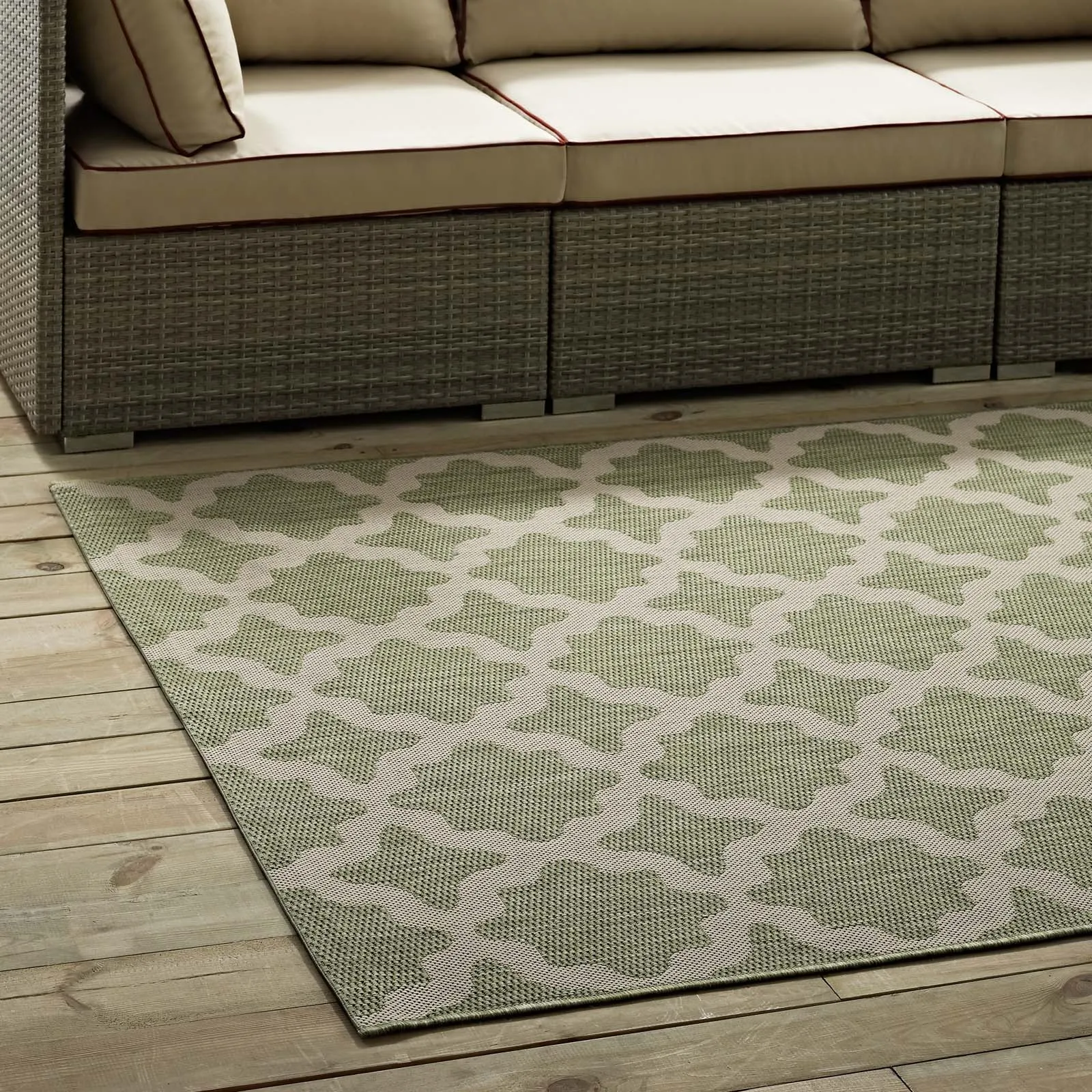 Cerelia Moroccan Trellis Indoor and Outdoor Area Rug