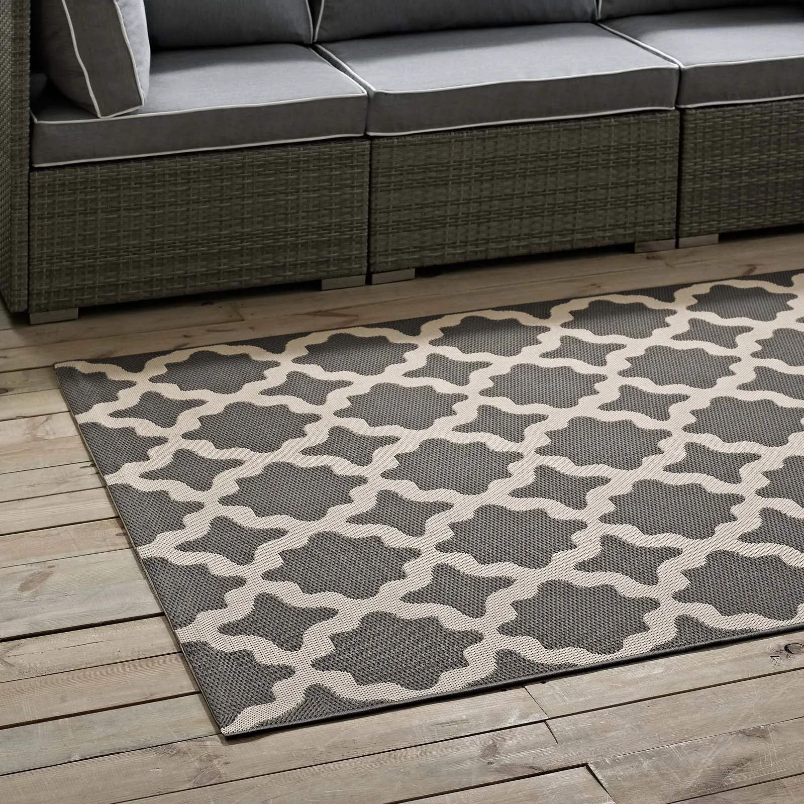 Cerelia Moroccan Trellis Indoor and Outdoor Area Rug