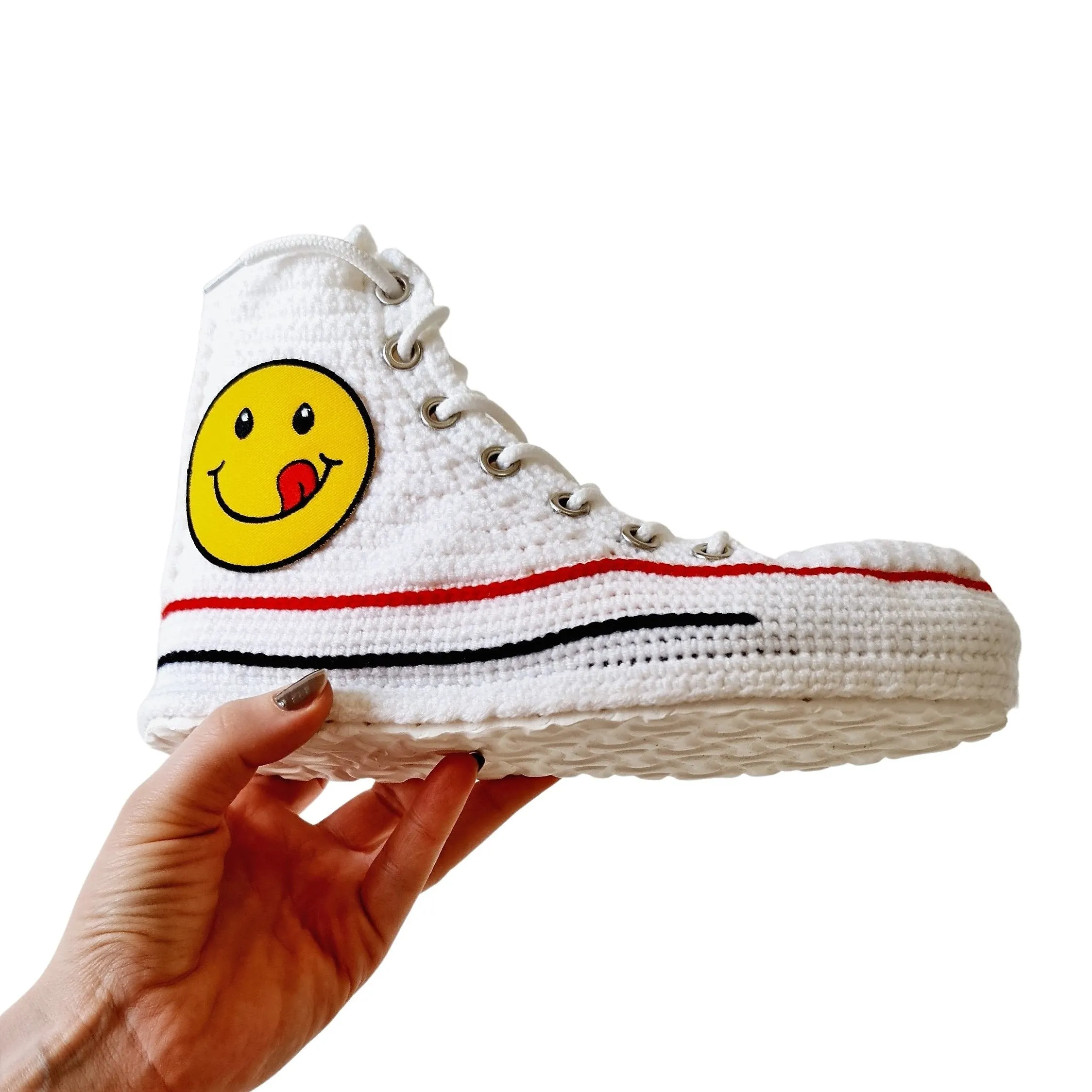 Classic Converse Shoes Emoji Casual Sneakers Custom Slippers Cotton Plush Soft