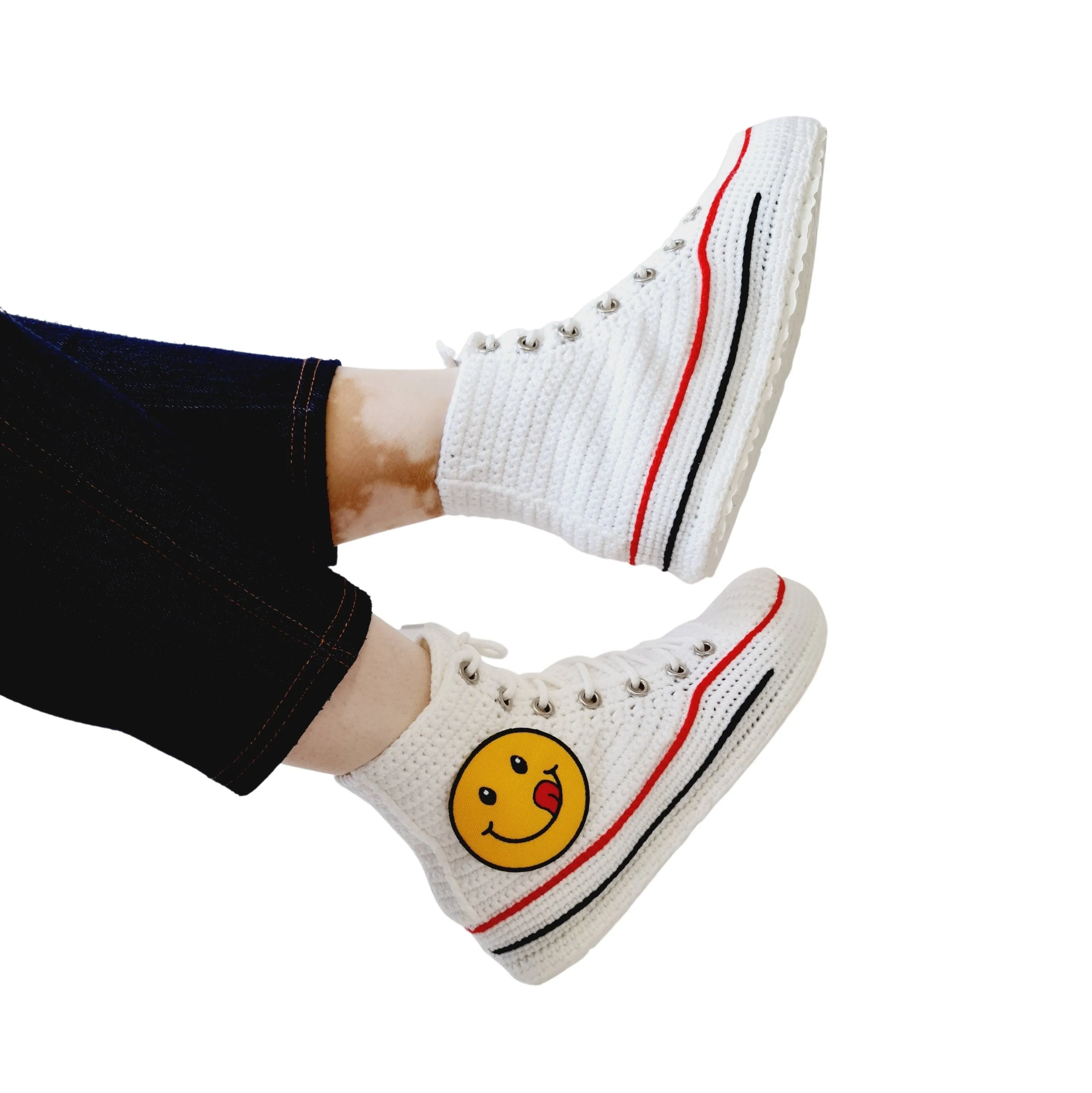 Classic Converse Shoes Emoji Casual Sneakers Custom Slippers Cotton Plush Soft