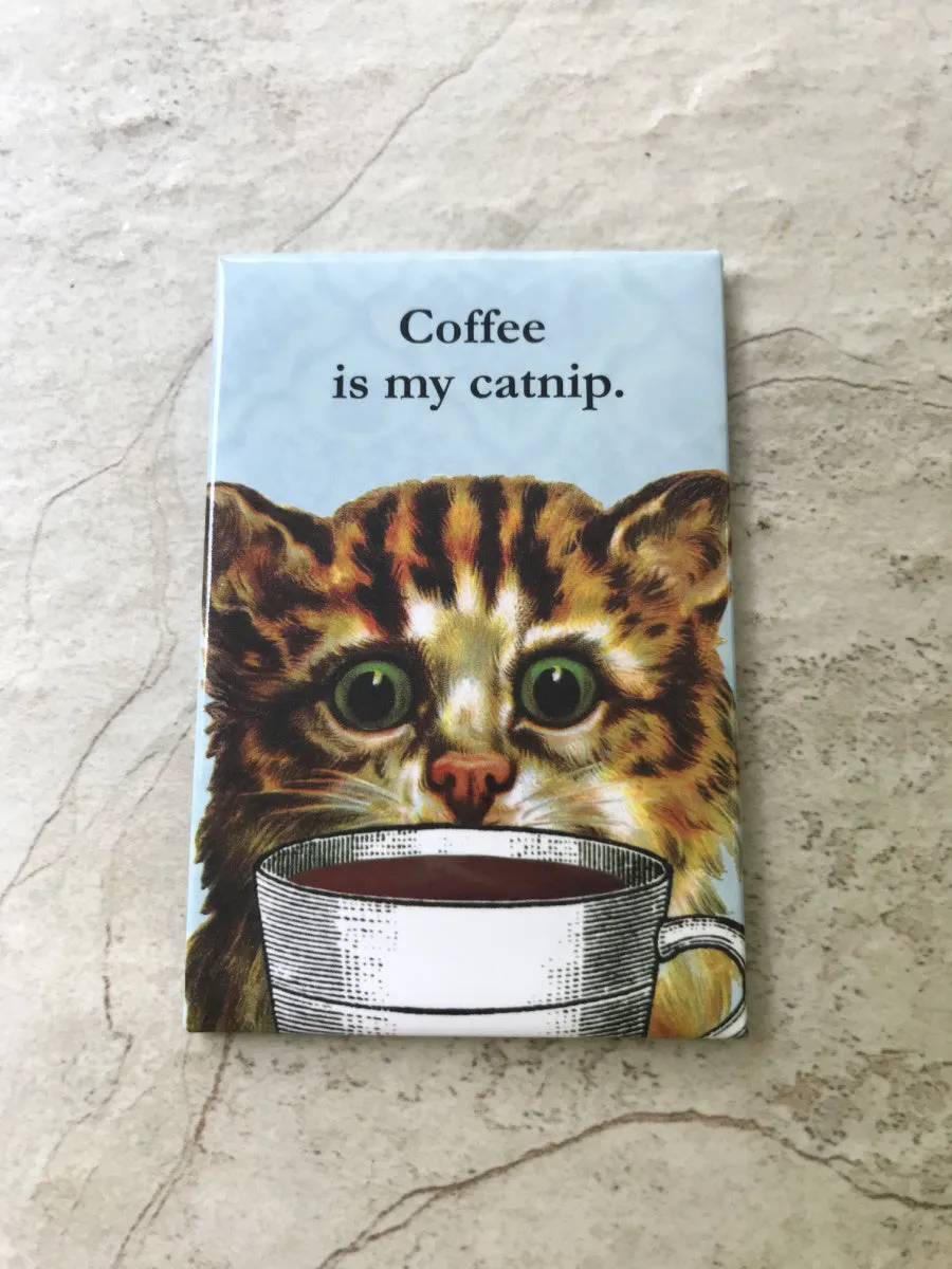 Coffee Catnip Magnet