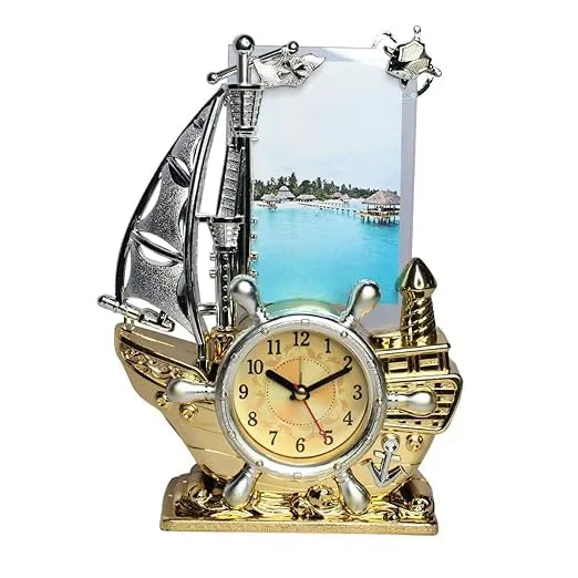 Confidence Modern Design Photo Frame Clock for Home Décor/Office and Shelf Showpiece Gifting Items (M2)