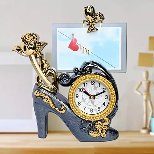 Confidence Modern Design Photo Frame Clock for Home Décor/Office and Shelf Showpiece Gifting Items (M2)