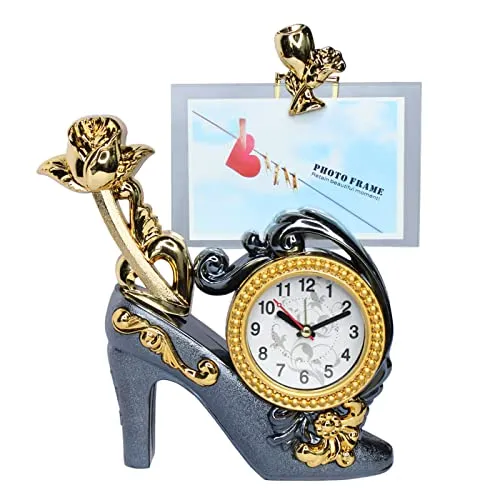 Confidence Modern Design Photo Frame Clock for Home Décor/Office and Shelf Showpiece Gifting Items (M2)