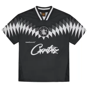 Corteiz Club RTW Football Jersey Black