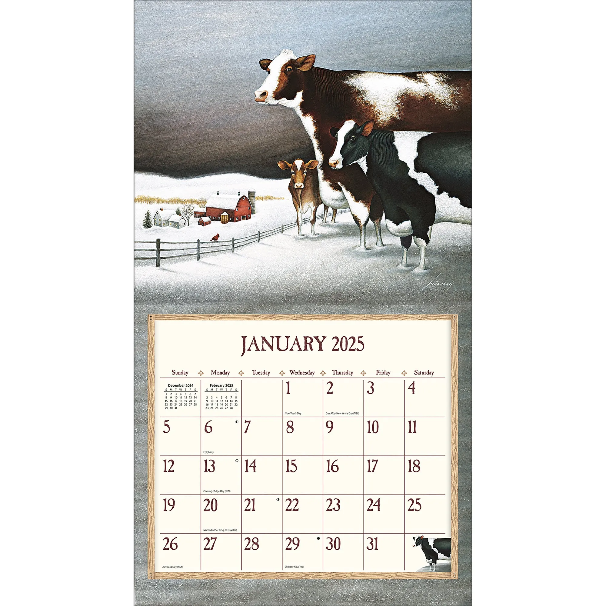 Cows Cows Cows 2025 | Wall Calendar