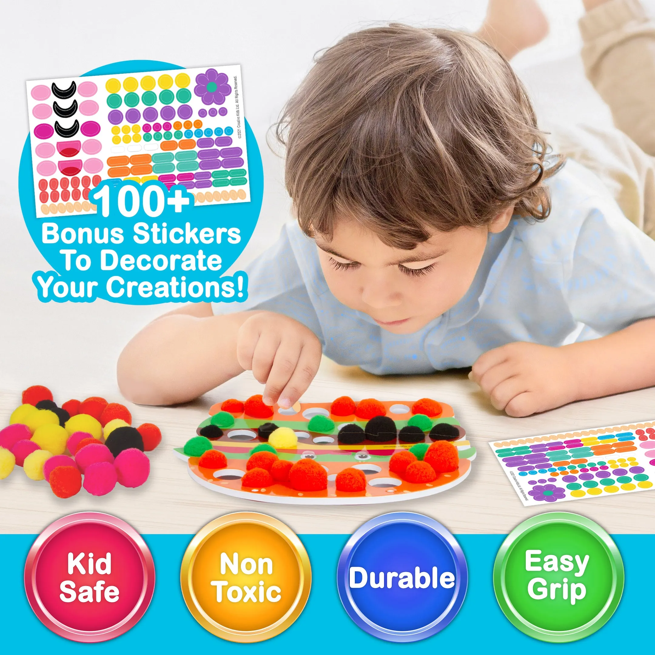 Creative Kids So Yummy! Pom Pom Art Kit for Kids 3 