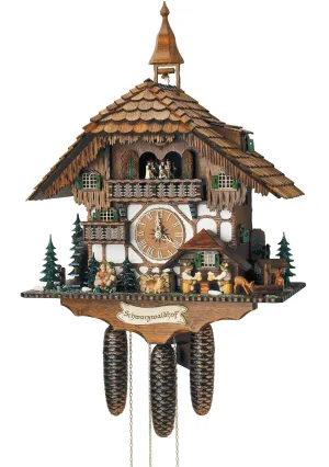 Cuckoo Clock - 8-Day Chalet "Schwarzwaldhof" - Schneider