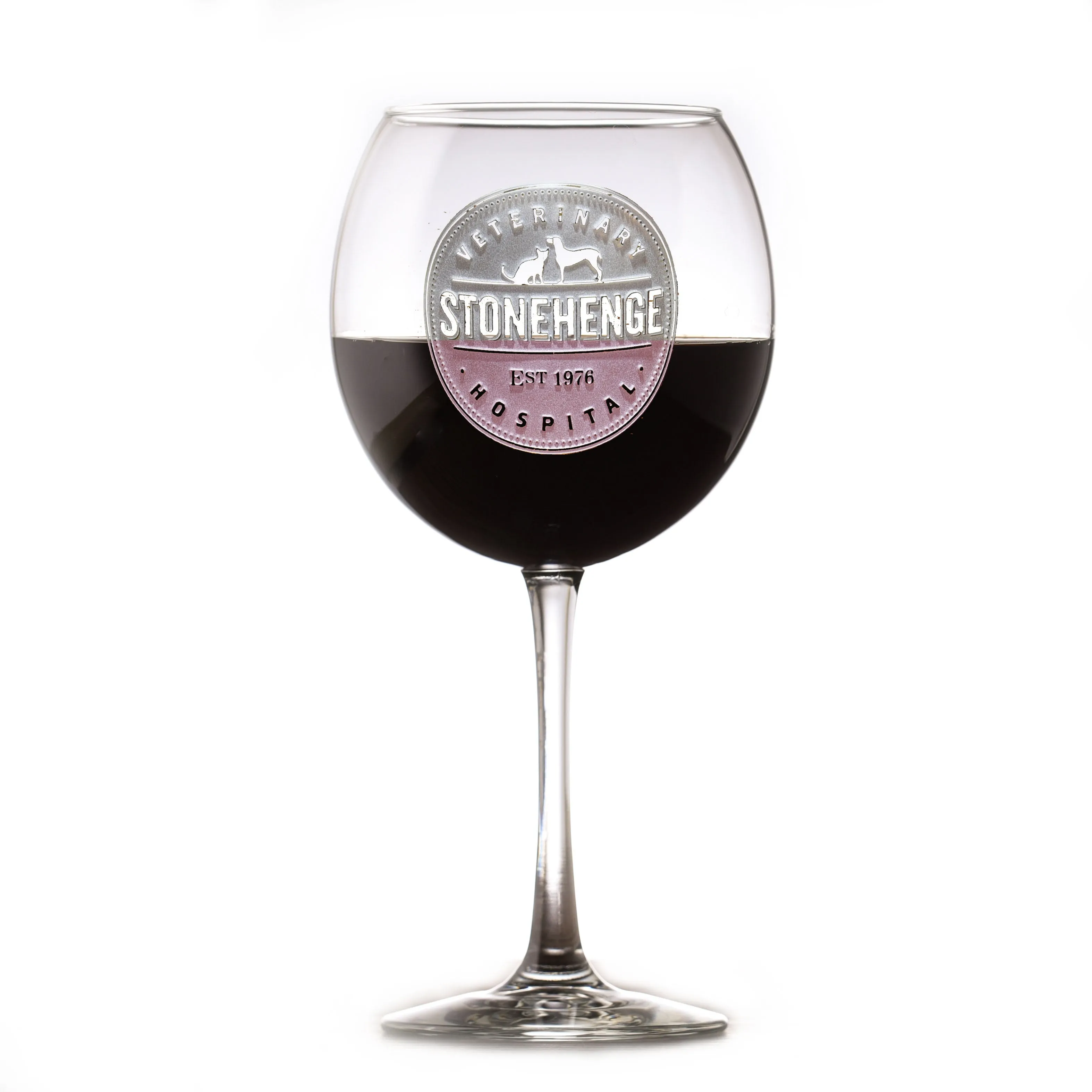 Custom Logo Red Wine Glass Stemware (Single Glass)