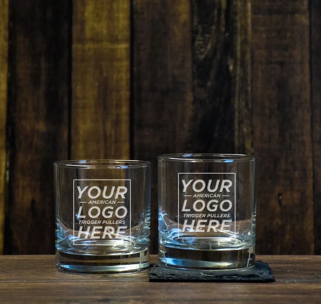 Custom Low Ball Glass Set