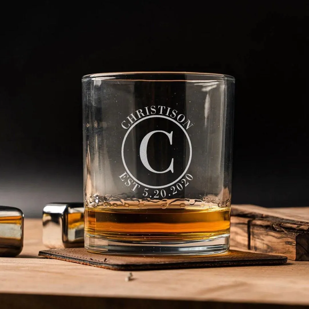 Custom Lowball Whiskey Glasses