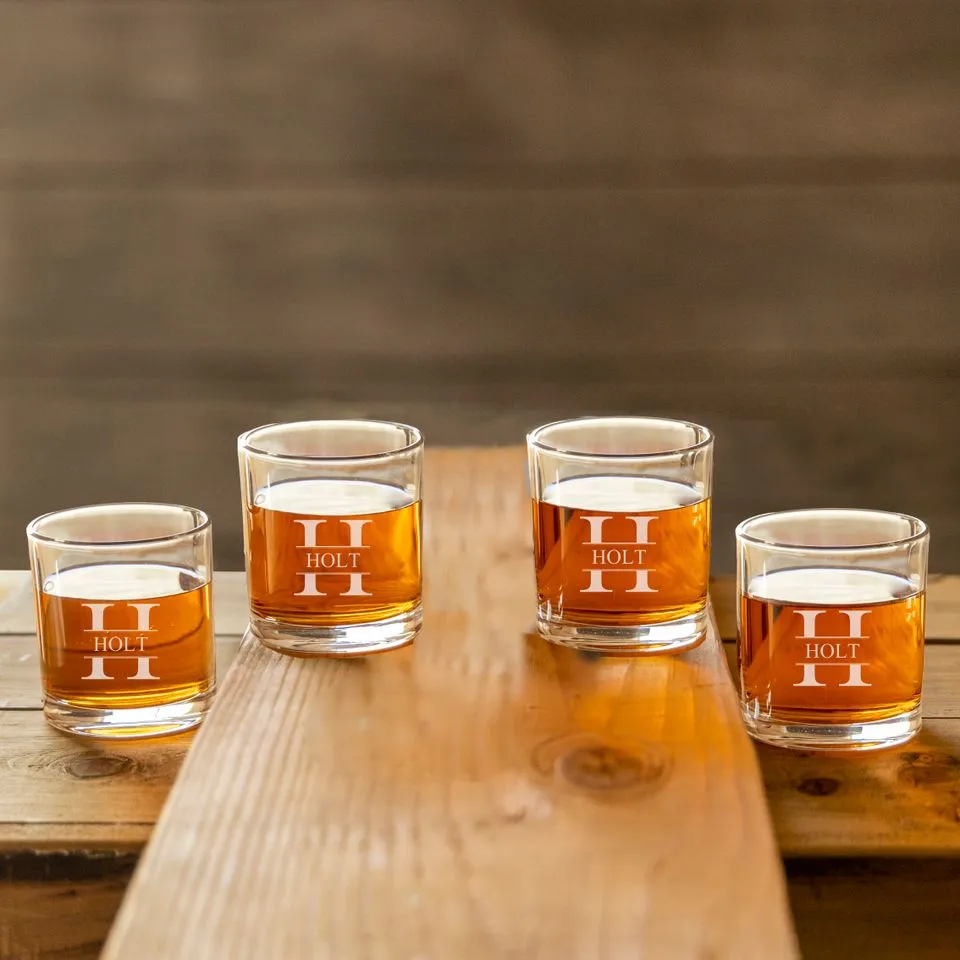 Custom Lowball Whiskey Glasses