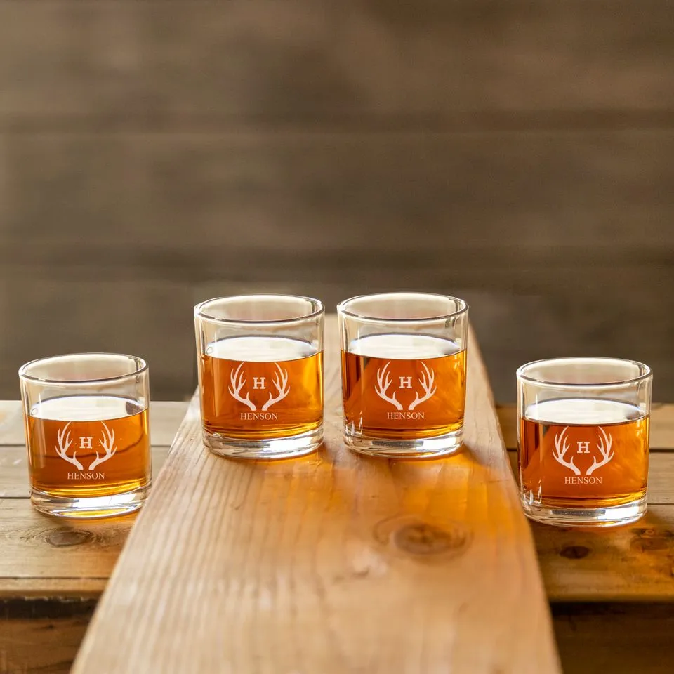 Custom Lowball Whiskey Glasses