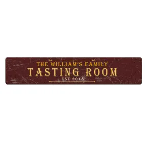 Custom Printed Bar Mat - Tasting Room - 20" x 4"