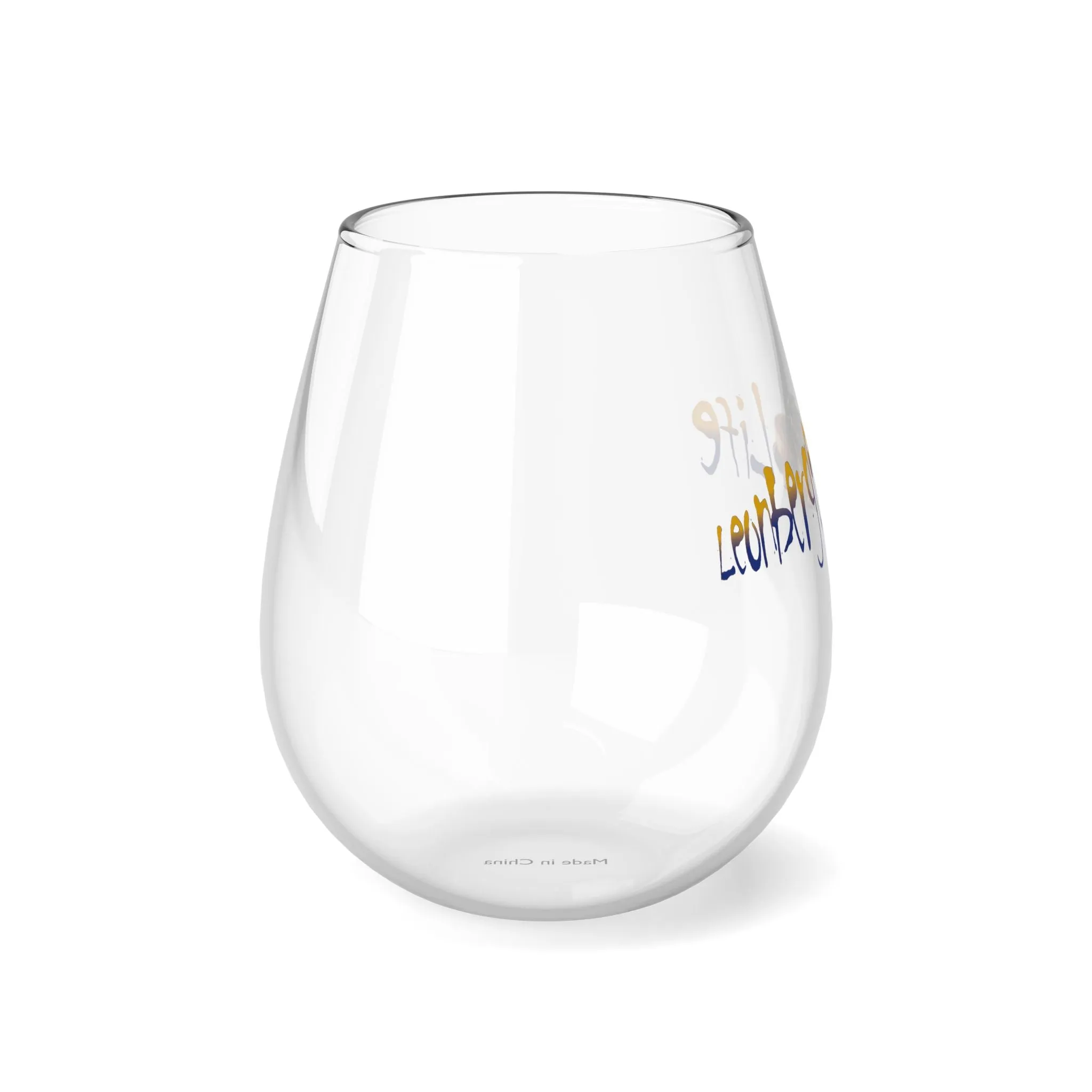 Custom Stemless Wine Glass, 11.75oz