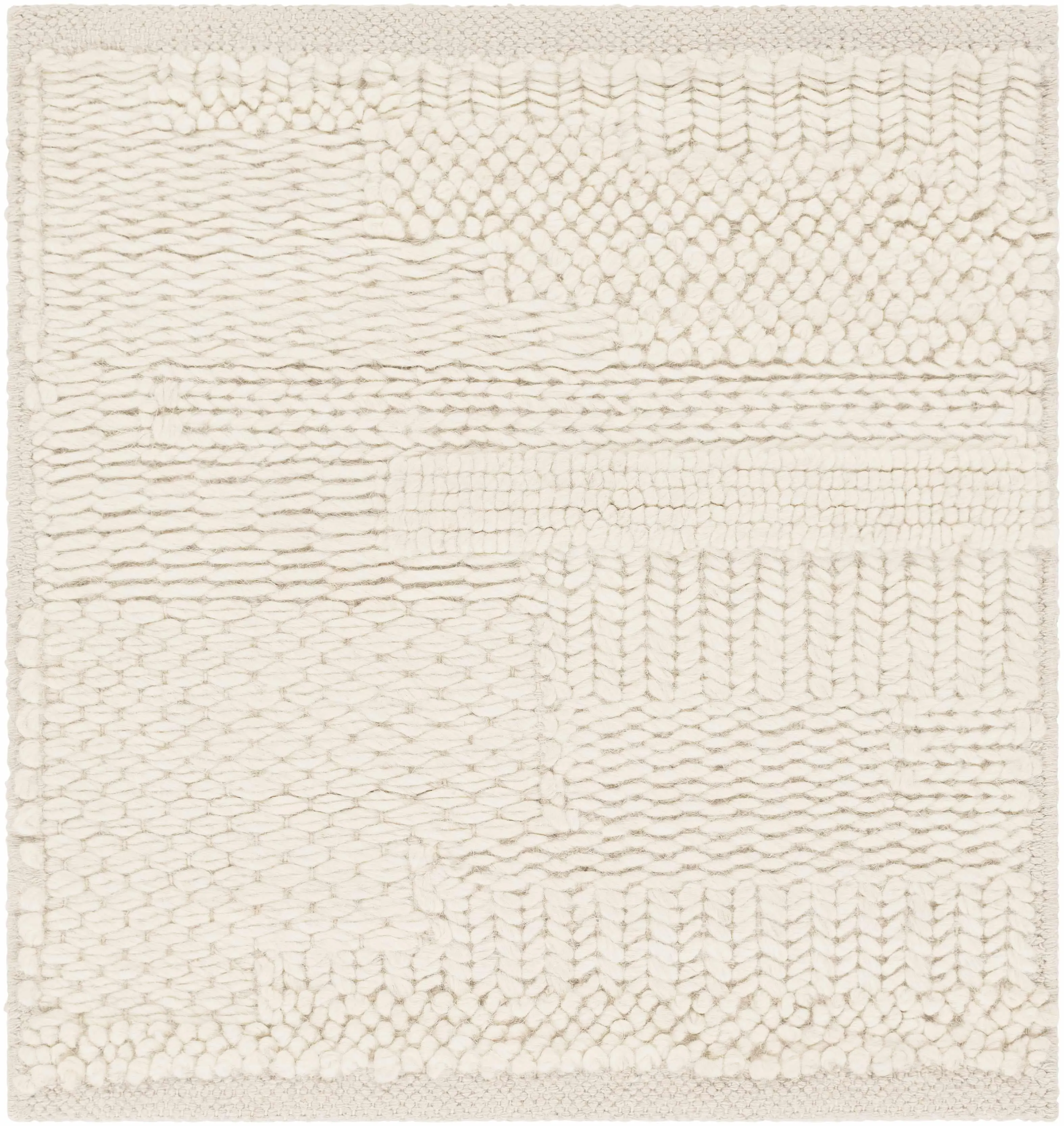 Cypress Cream Textured Wool Rug