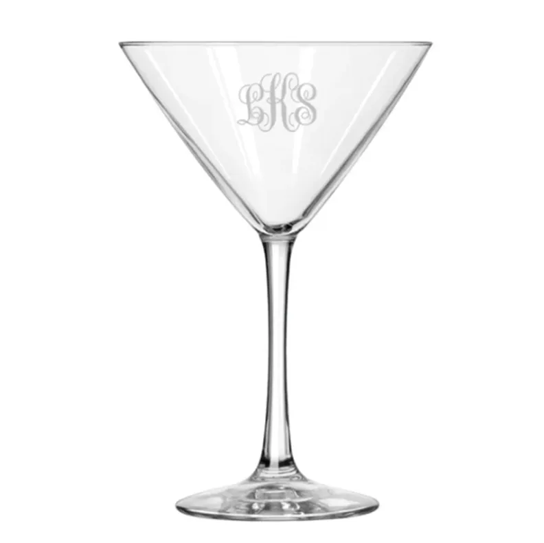 Engraved 10 oz Martini Glass