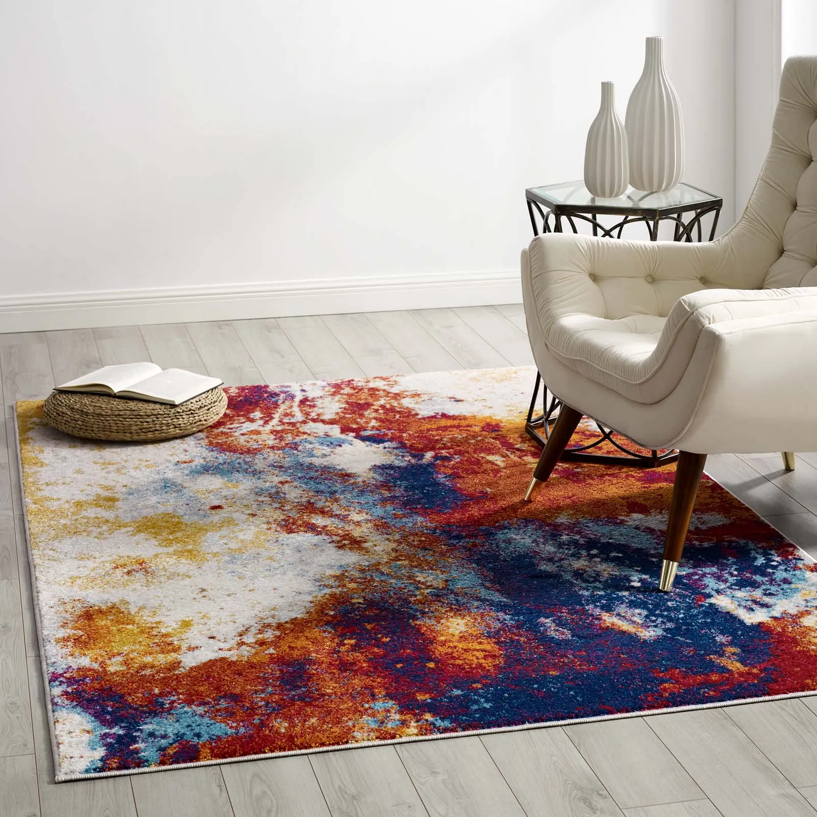 Entourage Adeline Contemporary Modern Abstract Area Rug